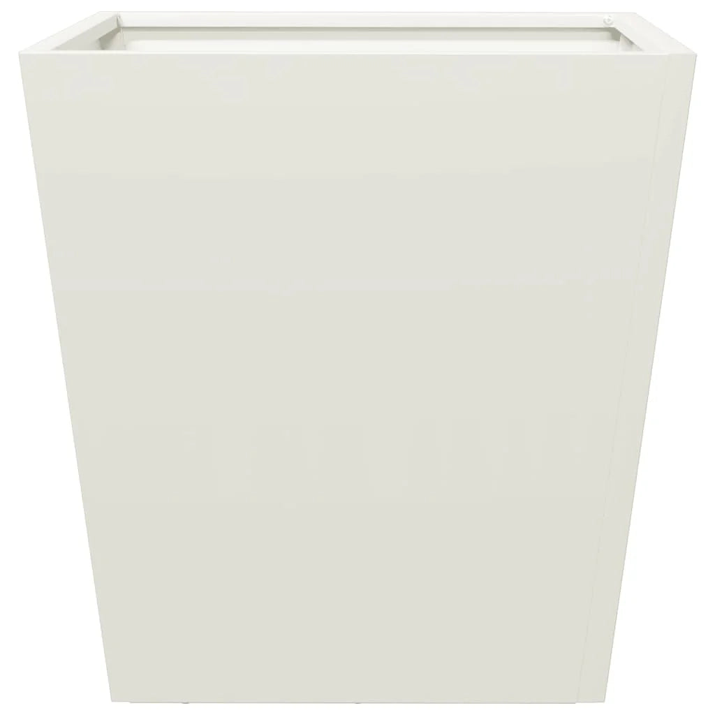 Fioriera rialzata per piante fiori terrazza giardino 40 x 40 x 40 cm acciaio bianco 02_0037540