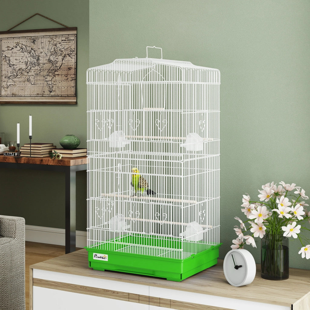 Gabbia per Uccelli ¨C zephmum ¨C Verde 46.5x35.5x92 cm
