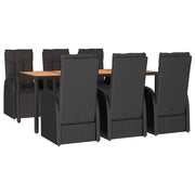 Set da pranzo da esterno 7 pezzi polyrattan nero e legno di acacia 02_0014372