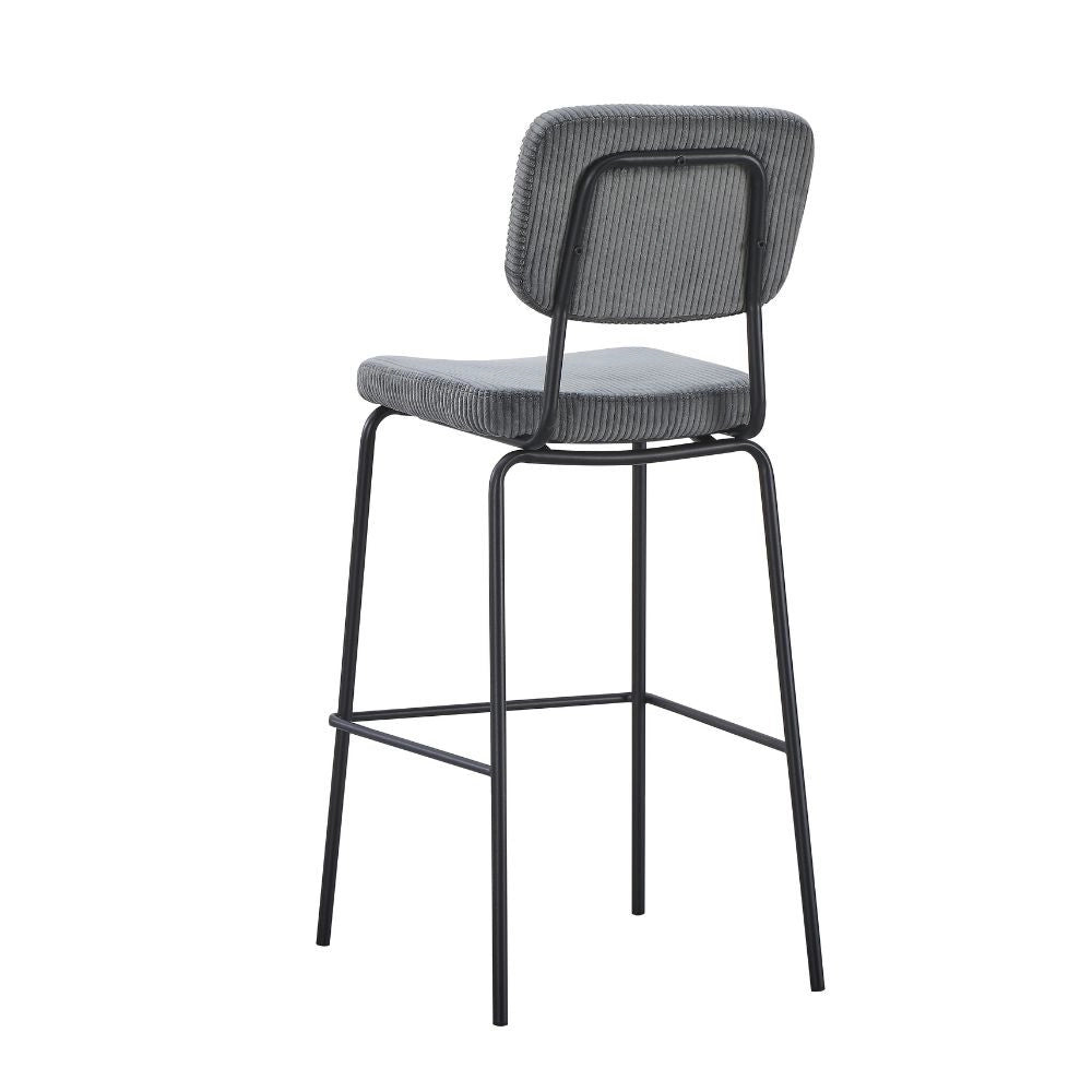Sgabello imbottito Juno grigio scuro 43x52,5x111H – Il comfort in stile industriale