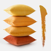 Set di 4 coprisacco 40x40 cm Serie Oranje Coprisacco decorativo per divano Coprisacco decorativo per sedia Sacco di copertura con bordo avvolto Coprisacco decorativo per divano per soggiorno e camera da letto