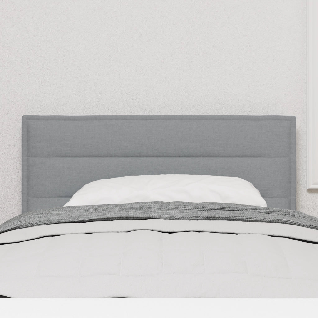 Testiera  Design Linee Grigio Chiaro 90 cm Tessuto