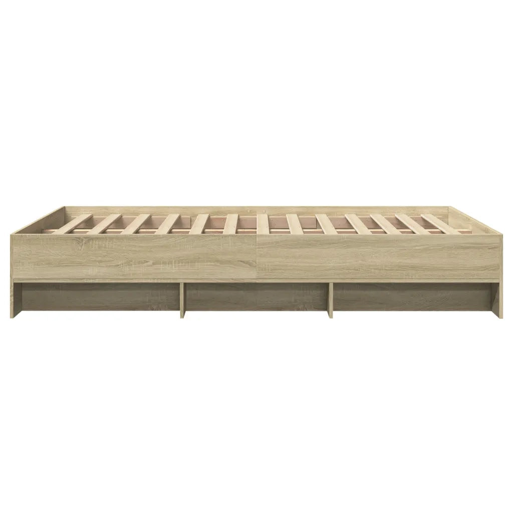 Giroletto senza Materasso-Struttura Letto Rovere Sonoma 120x190cm in Truciolato 876063