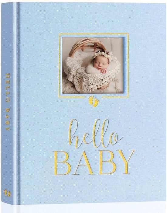 Album di ricordi per bambini - Libro di memoria - Fotoalbum - Libro di ricordi per i primi 5 anni - Spazio per aggiornamenti mensili