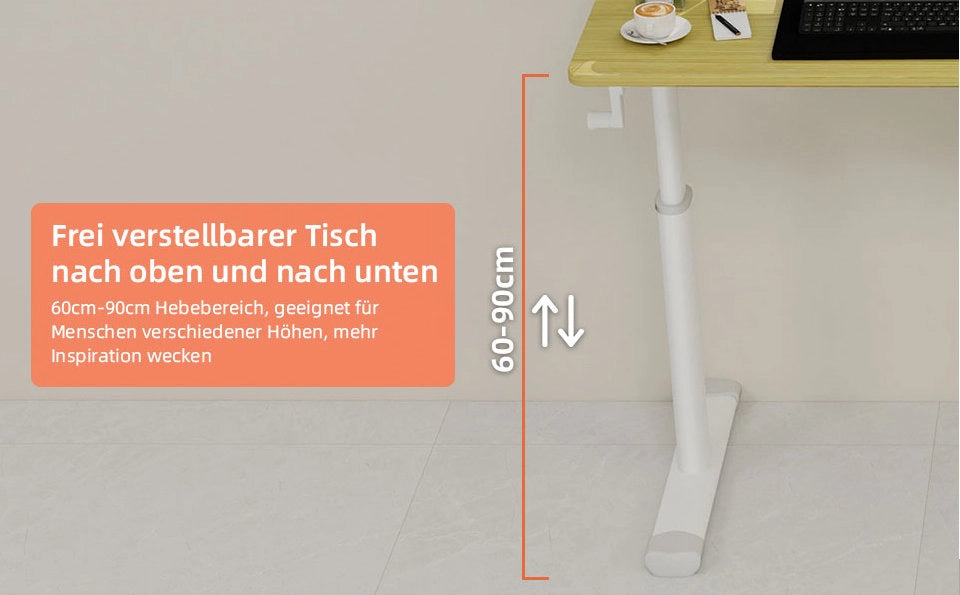 Scrivania Regolabile in Altezza per Studio e Ufficio – Design Compatto e Versatile