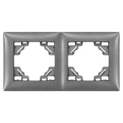 Placca Doppia Per Prese Oste Jnh014-2f Grey