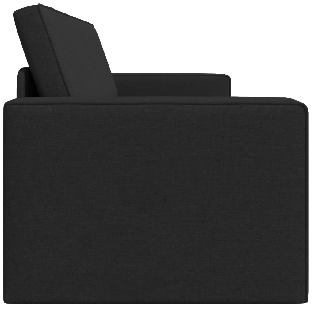 Divano Letto 2 in 1 Nero 245x150x60.5 cm Tessuto