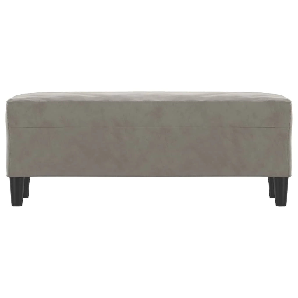 Panca/panca 100 x 35 x 41 cm velluto grigio chiaro 02_0010622