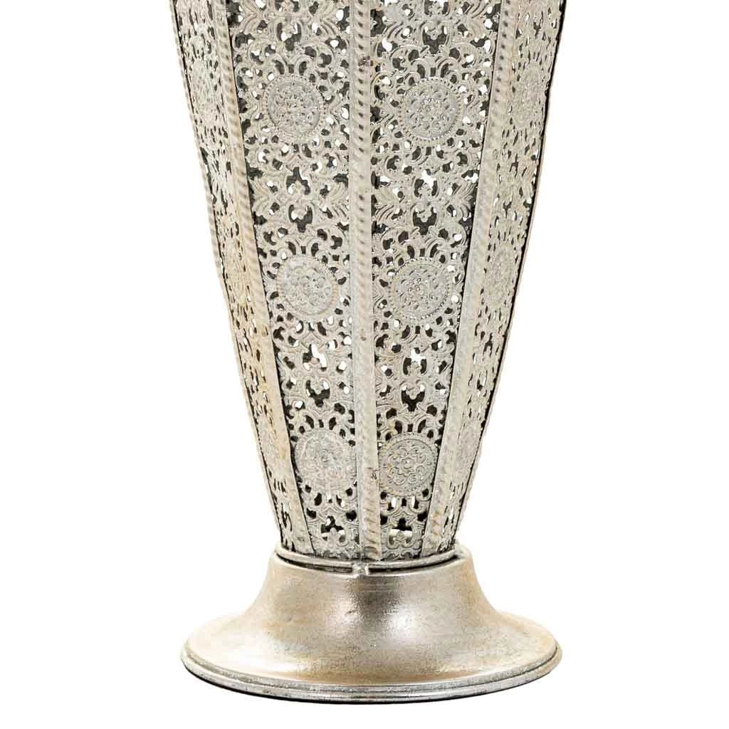 Portaombrelli in metallo argento 21x19x49,5h