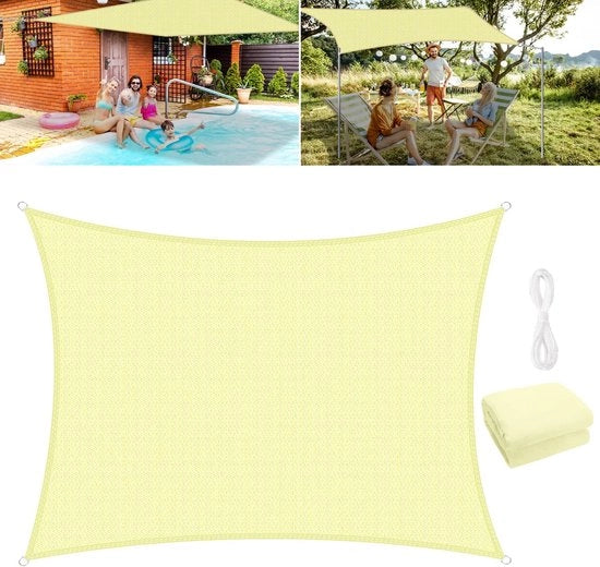 Ombrellone solare, ombreggiatura acqua resistente in poliestere di alta qualità, 160 g/m2, per giardino, balcone, terrazza