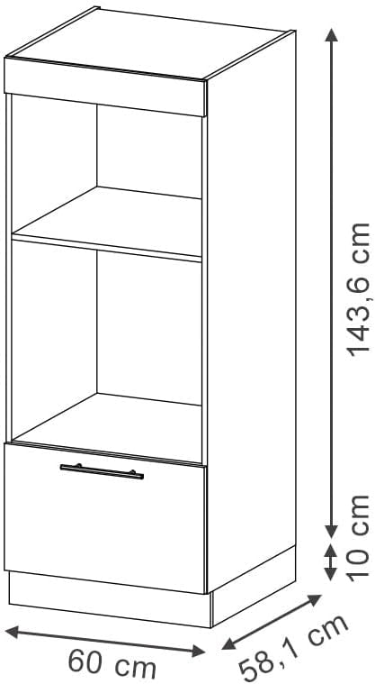 Set mobili bagno Fame-Line, Quercia dorata, 60 cm