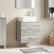 Mobile Lavabo da Parete Sonoma grigio 49,5 x 41 x 63 cm 890275