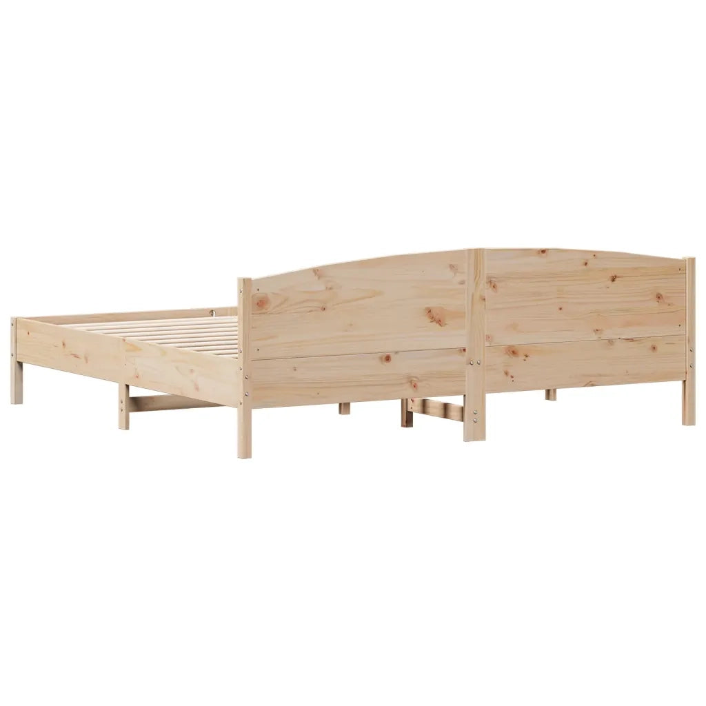 Giroletto senza Materasso 200x200 cm in Legno Massello di Pino 3216188