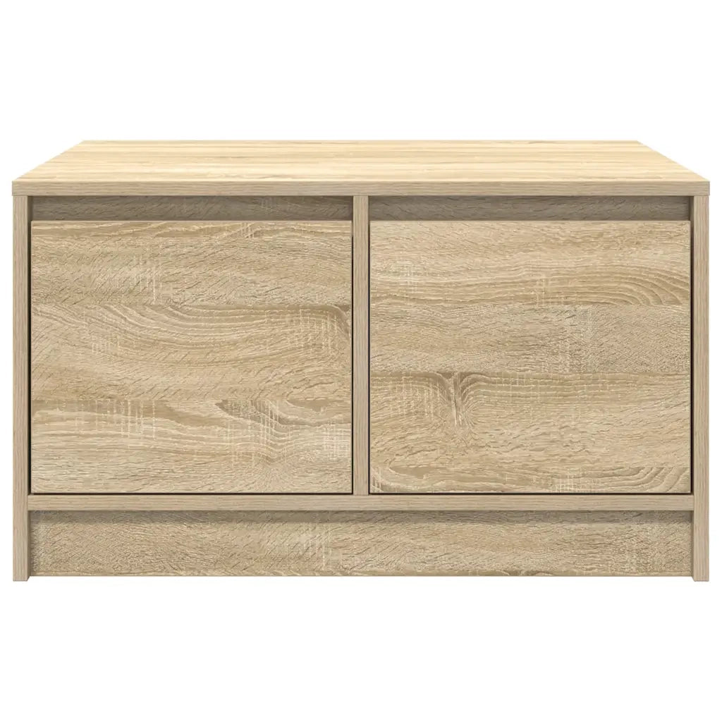 Tavolino da Salotto con Cassetti Rovere Sonoma 70,5x70x40 cm