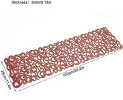 Tavolo Copri - Copri Tavolo in Velluto - Loper per Tavolo - Sottopiede - Copri Tavolo per Cenere - Dimensioni 102 x 29 cm - Adatto per Feste