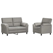Set di divani 2 pcs Grigio Chiaro Velluto 3430420