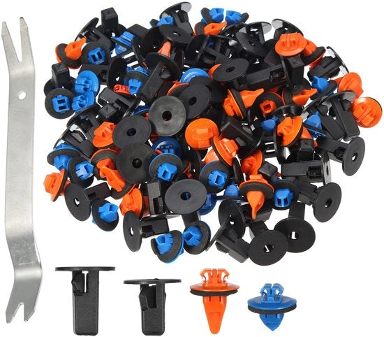 Kit di Clip di Montaggio - 121 Pezzi - Plastica - 4 Dimensioni - Per Toyota - Utile per Vecchi Autoveicoli/Truck - Sostituzione Esatta - Clip Autoveicolo
