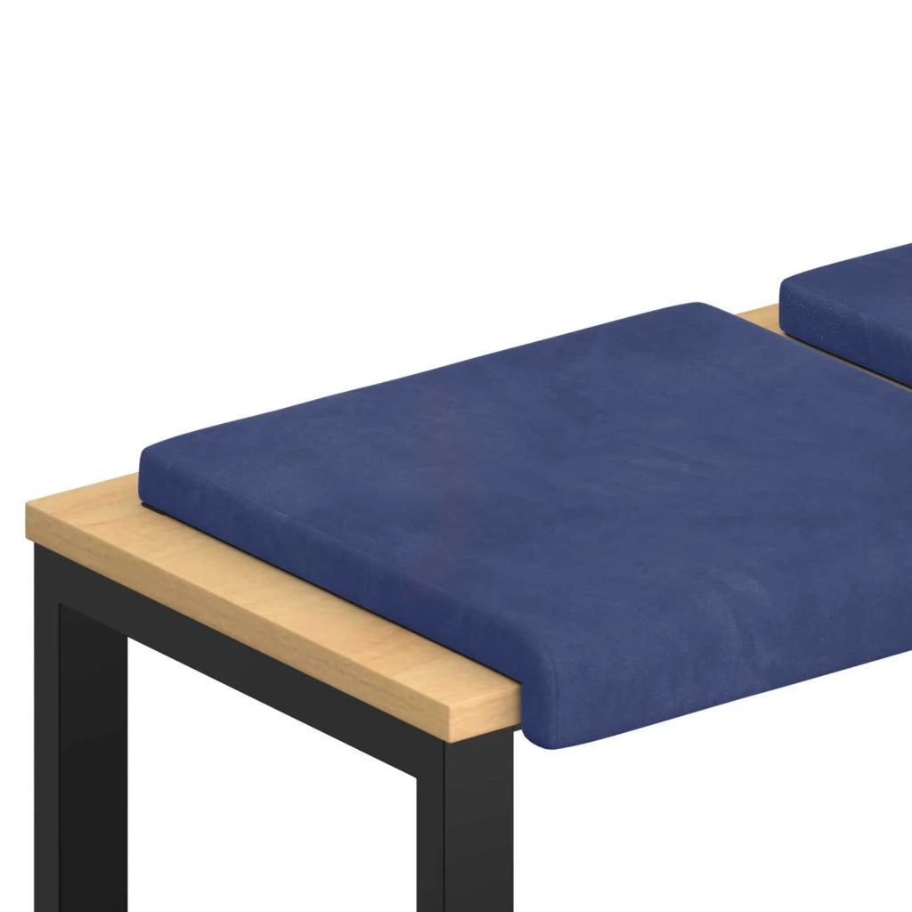 Cuscino per panchina 2 pcs Velluto Blu Polizia Profondità 35 cm 42043033