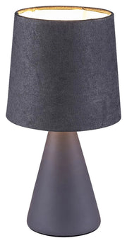 Lampada da tavolo Rabalux Nalani grigia E14 ceramica