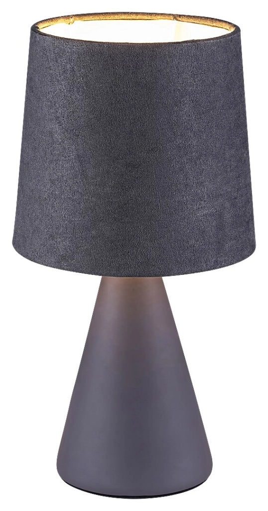 Lampada da tavolo Rabalux Nalani grigia E14 ceramica