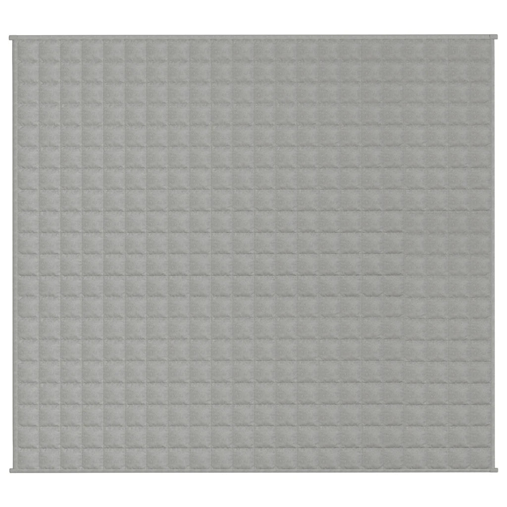 Coperta Ponderata Grigia 200x225 cm 9 kg Tessuto 350726