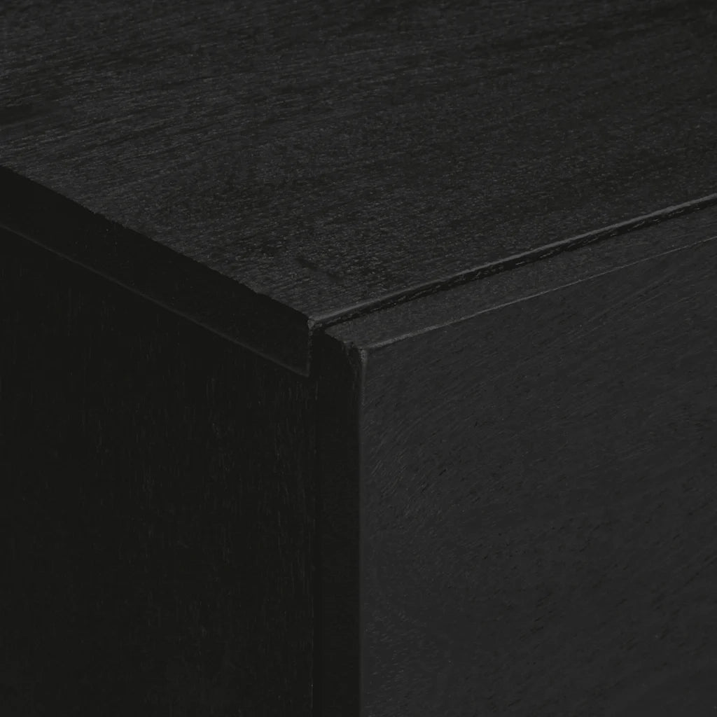 Comodino-Tavolino da notte Nero 50x33x60 cm in Legno Multistrato 317942
