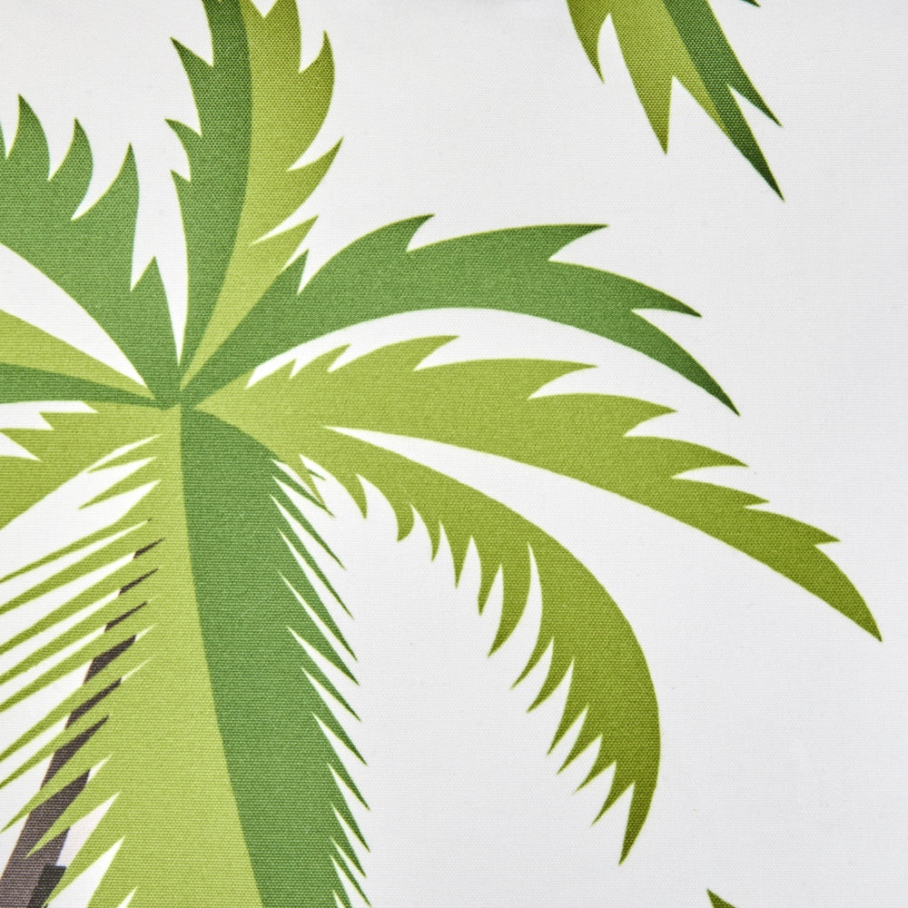 Set di 2 cuscini decorativi per esterni con motivo di palme in tessuto verde rivestimento rimovibile