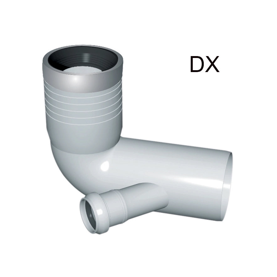 CURVA WC PROLUNGATA 1 ATTACCO CON GUARNIZIONE E TAPPO- D. 90-116-40 DX- NICOL- pezzi 1
