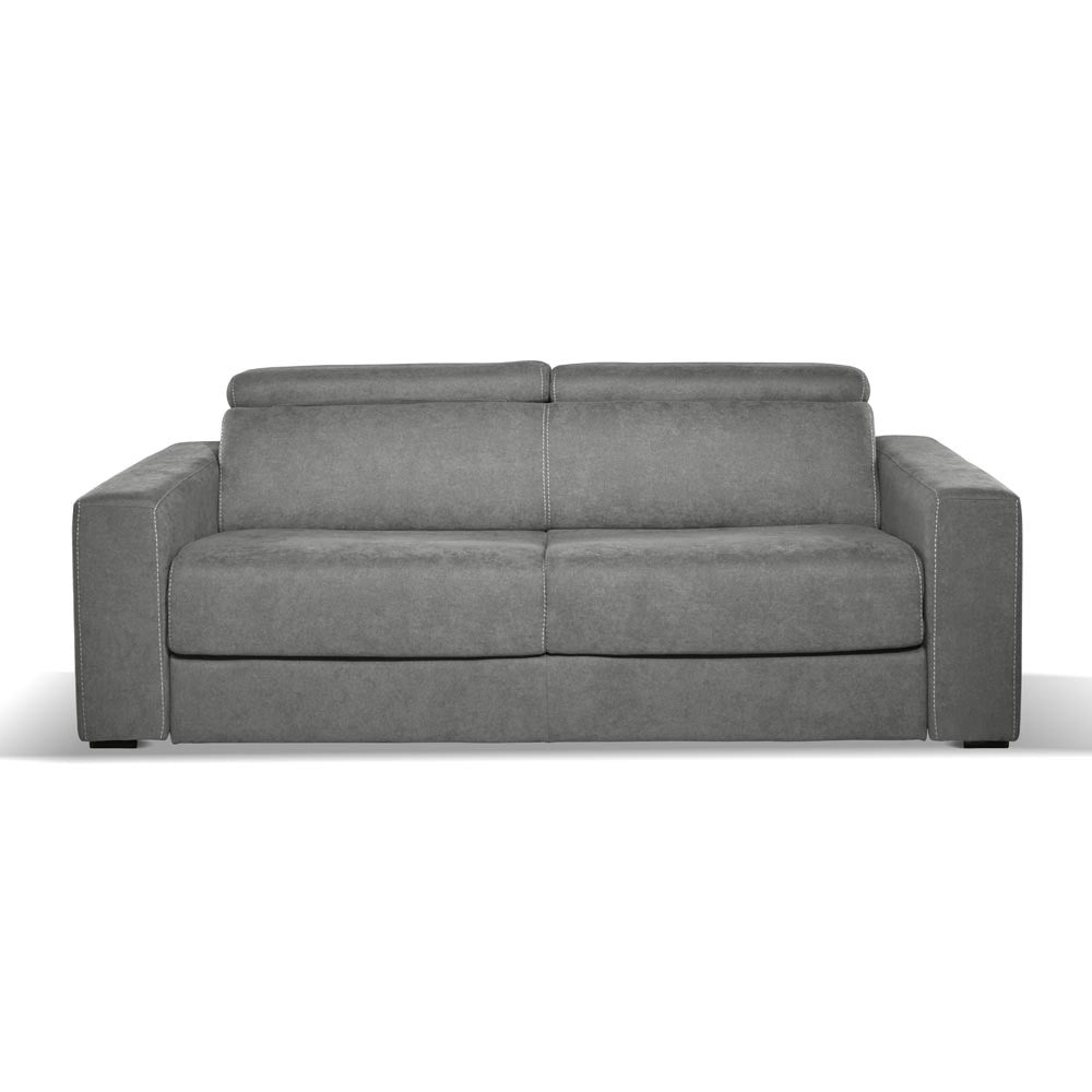 Divano letto 3 posti Crien tessuto Luna24 grigio elephant