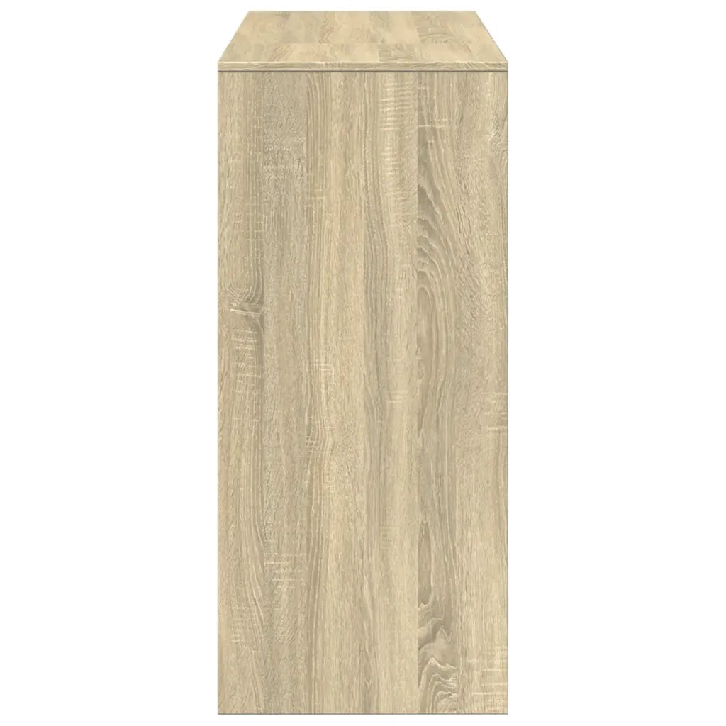 Tavolo Bar con Ripiano Rovere Sonoma 124x46x103,5cm Multistrato