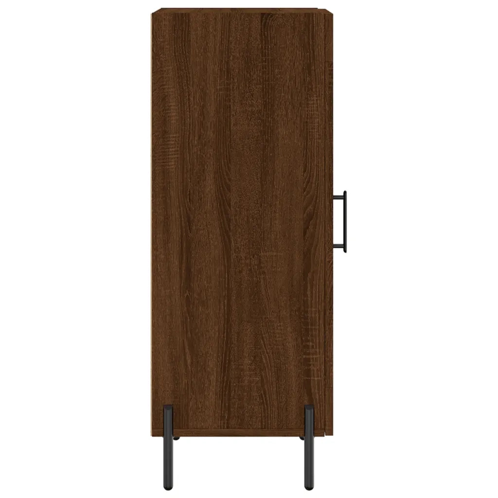 Credenza | Madia | Buffet da pranzo | Armadio da pranzo Rovere Marrone 34,5x34x90 cm in Legno Multistrato