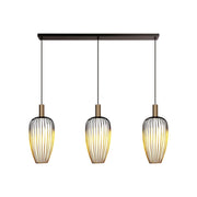 Lampada sospesa industriale AURELIE 3xGU10 oro nero
