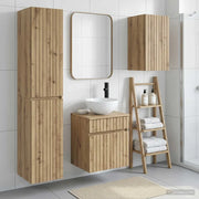 Set di mobili per il bagno 3 pz Rovere Artigianale 3406092