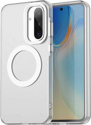 Protezione ultrasottile per Galaxy A56 5G/A36 - Resistente allo shock - Premium silicone - Transparente - Bianco