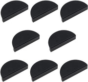 Maniglie decorative a forma di mezzaluna - 8 pezzi - Lega di alluminio - Decorative maniglie - Nero - Impermeabili e resistenti all'usura - Maniglie per manubrio