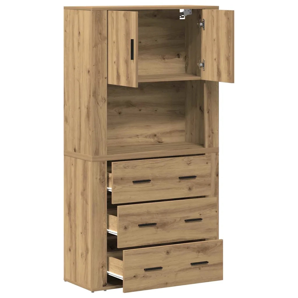 Credenza Rovere artigianale 80 x 33 x 150 cm Legno multistrato 3334344