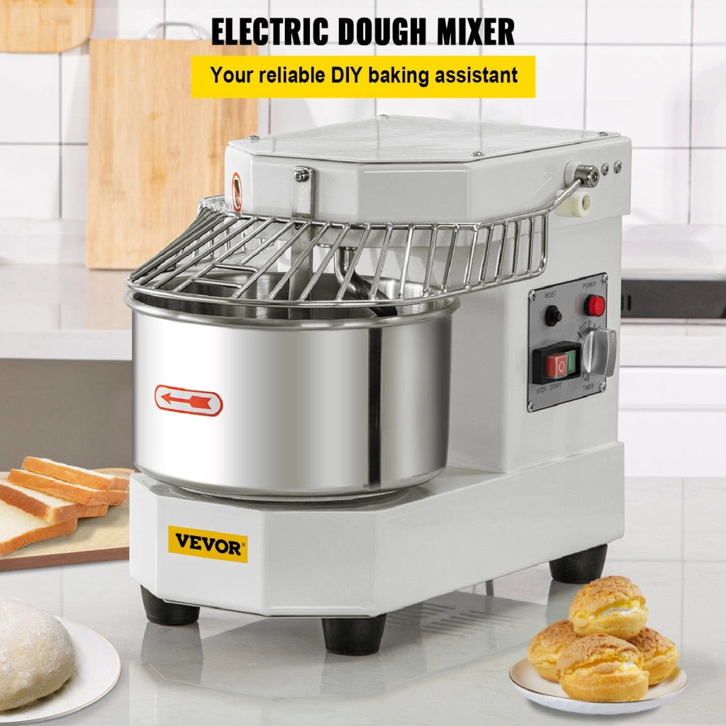 BDM8 Impastatrice con ciotola 8L in acciaio inox 550W 159 giri/min con timer robusta e resistente per cucina