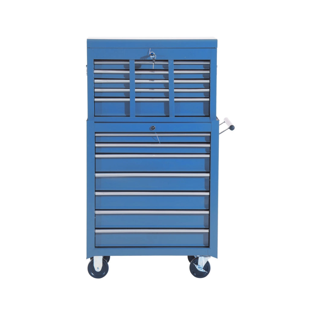 Carrello per attrezzi con cassettiera e cassetta ¨C Zephmum ¨C Bl¨´, metallo, 60x40x138 cm
