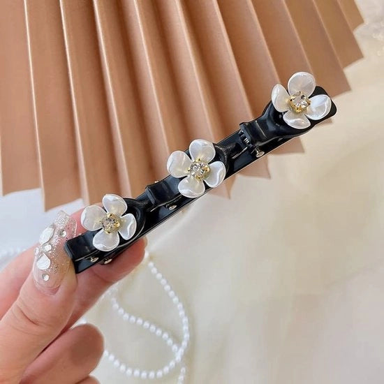 Spille per Capelli con Cristalli e Fiori - 2 Pezzi - Spilla per Capelli con Viti - Accessori per Capelli per Donne - Adatti per Ragazze
