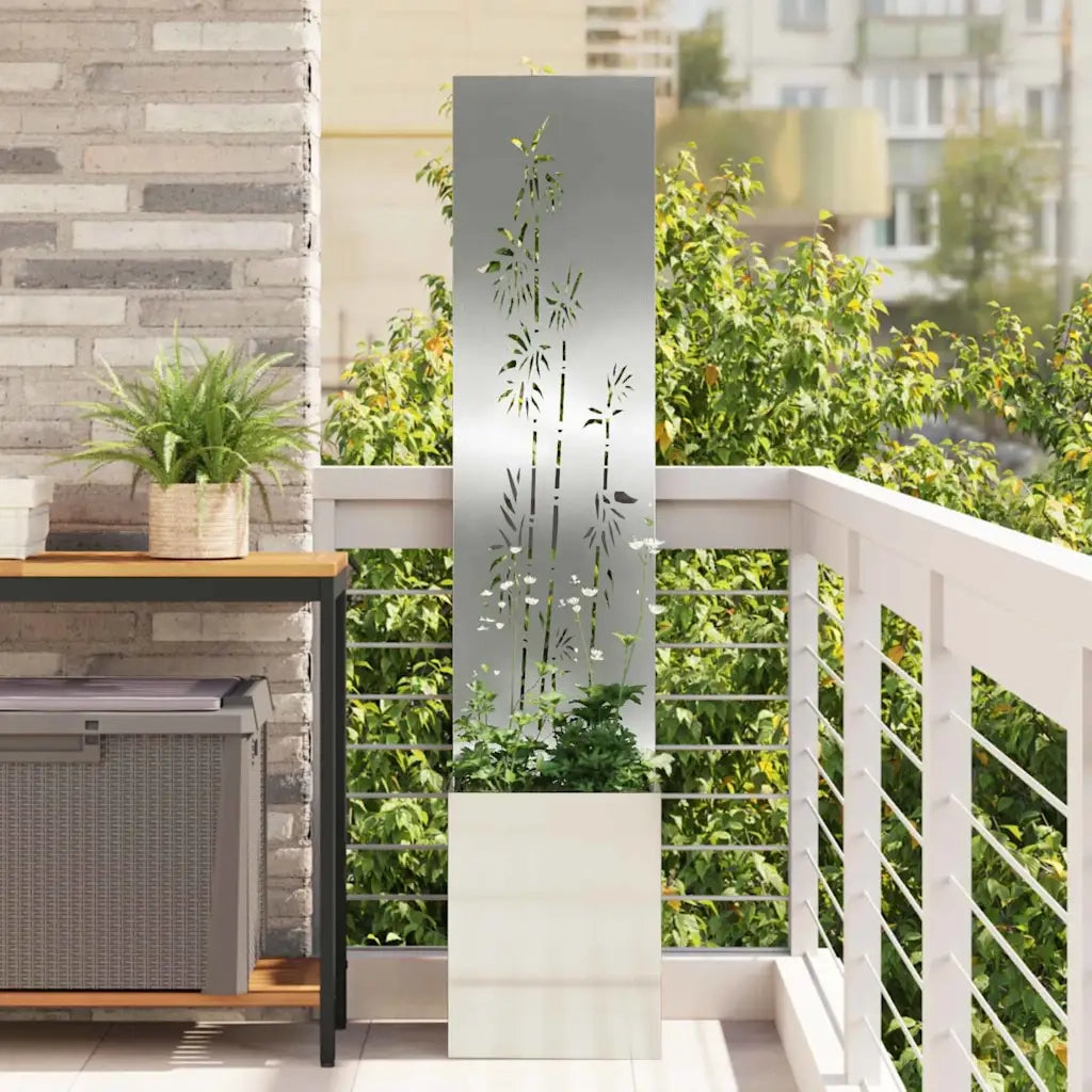 Schermo per privacy in giardino Floreale Argento 32 x 150 cm CFW6143546