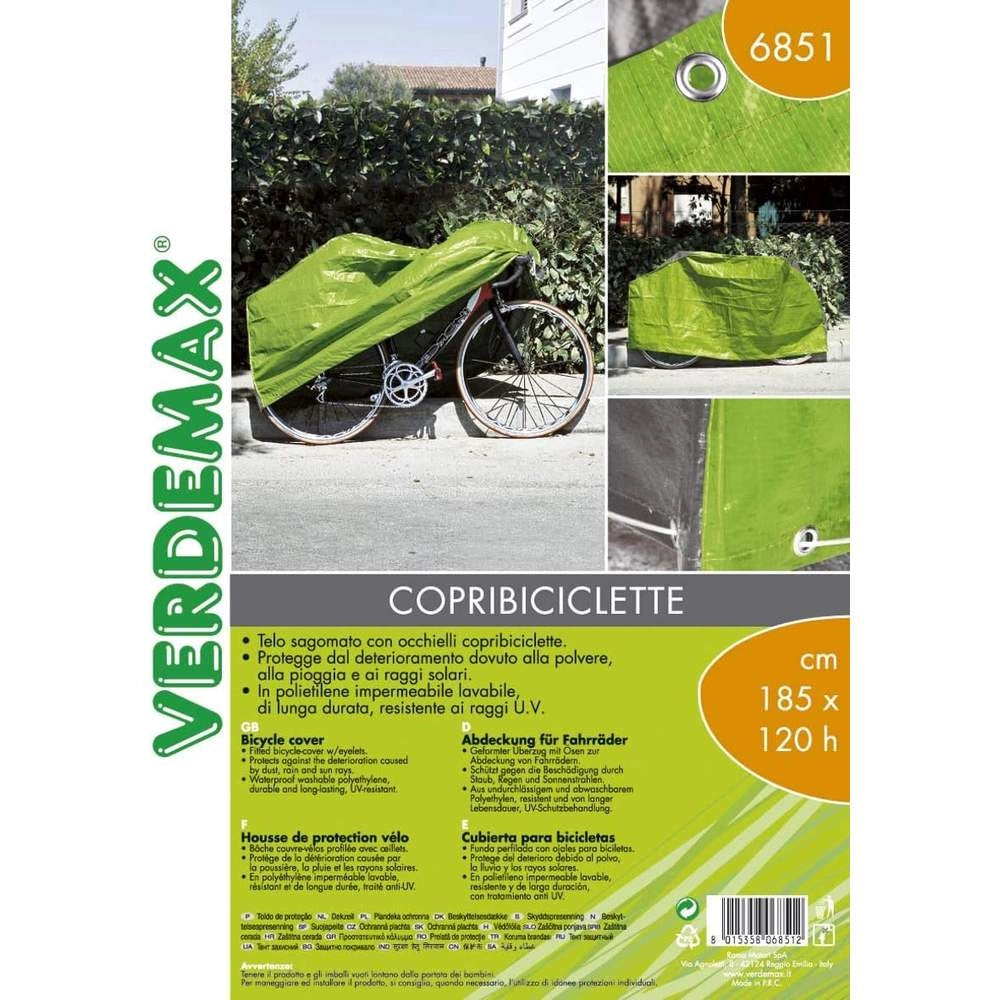 Telo Copertura Copri Biciclette Impermeabile da Esterno Verdemax