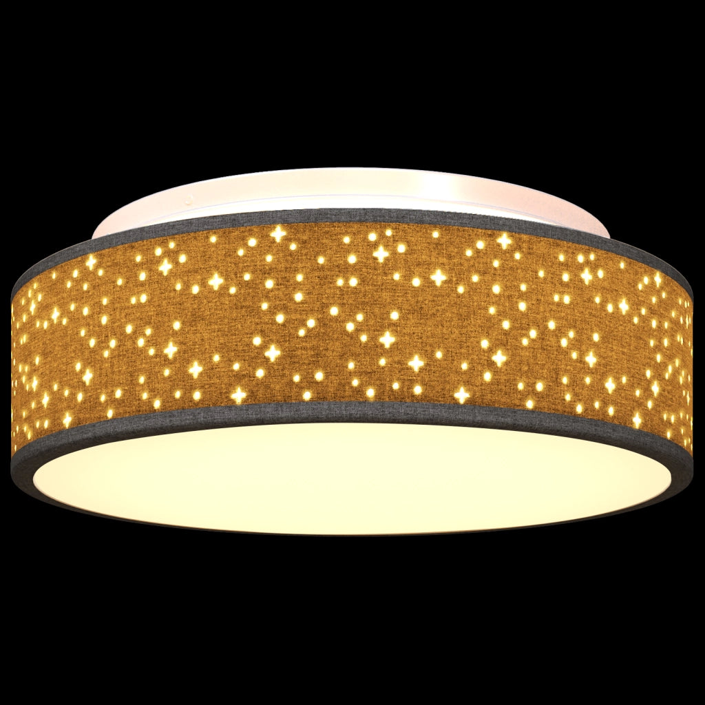 Lampade da soffitto con paralume stellato Nero Ã˜ 38 cm Tessuto E27