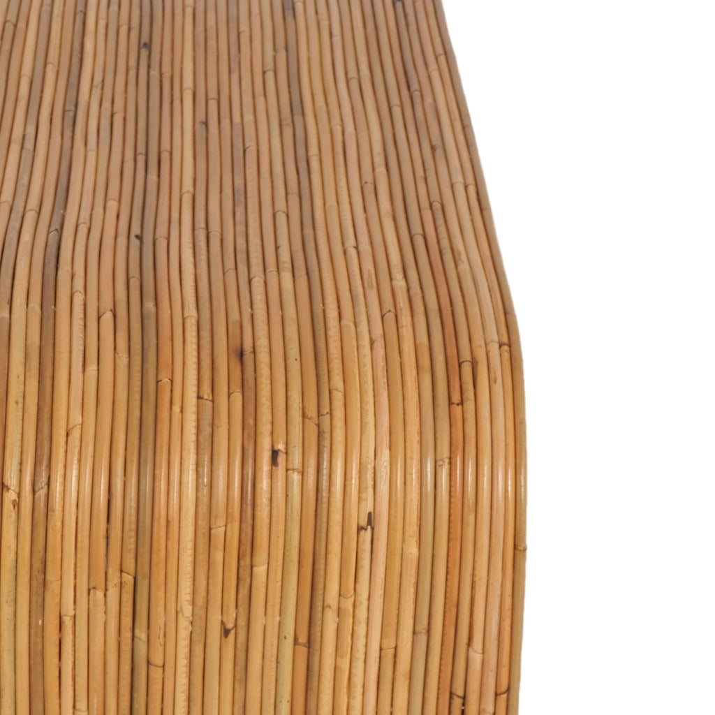 Panca, fine letto in rattan naturale, 100cm, marrone naturale