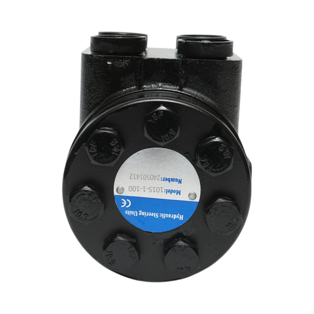 Pompa idraulica per servosterzo Danfoss per Massey Ferguson, Fiat, New Holland, Fendt, Case IH OSPC 100 ON, filettatura M18x1.5mm. Codici OEM: 1695444M91, 3821548M91, 3383107M1, 194653, 176642