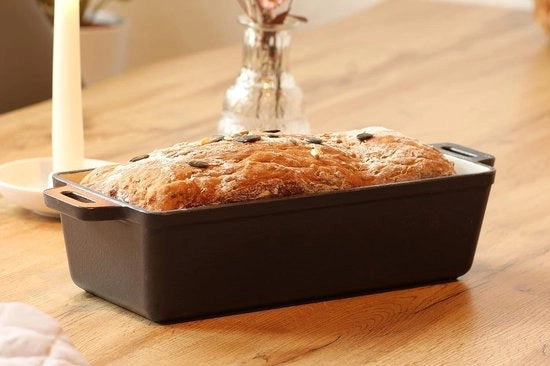 Bacino per pane e teglia per forno con coperchio - per forno grill BBQ inductivo - 15 litri - Ø 282 x 12cm EW-GE-1501