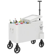 Carrello Frigorifero 56L con Ruote ¨C zephmum ¨C 75x35x120 cm Bianco