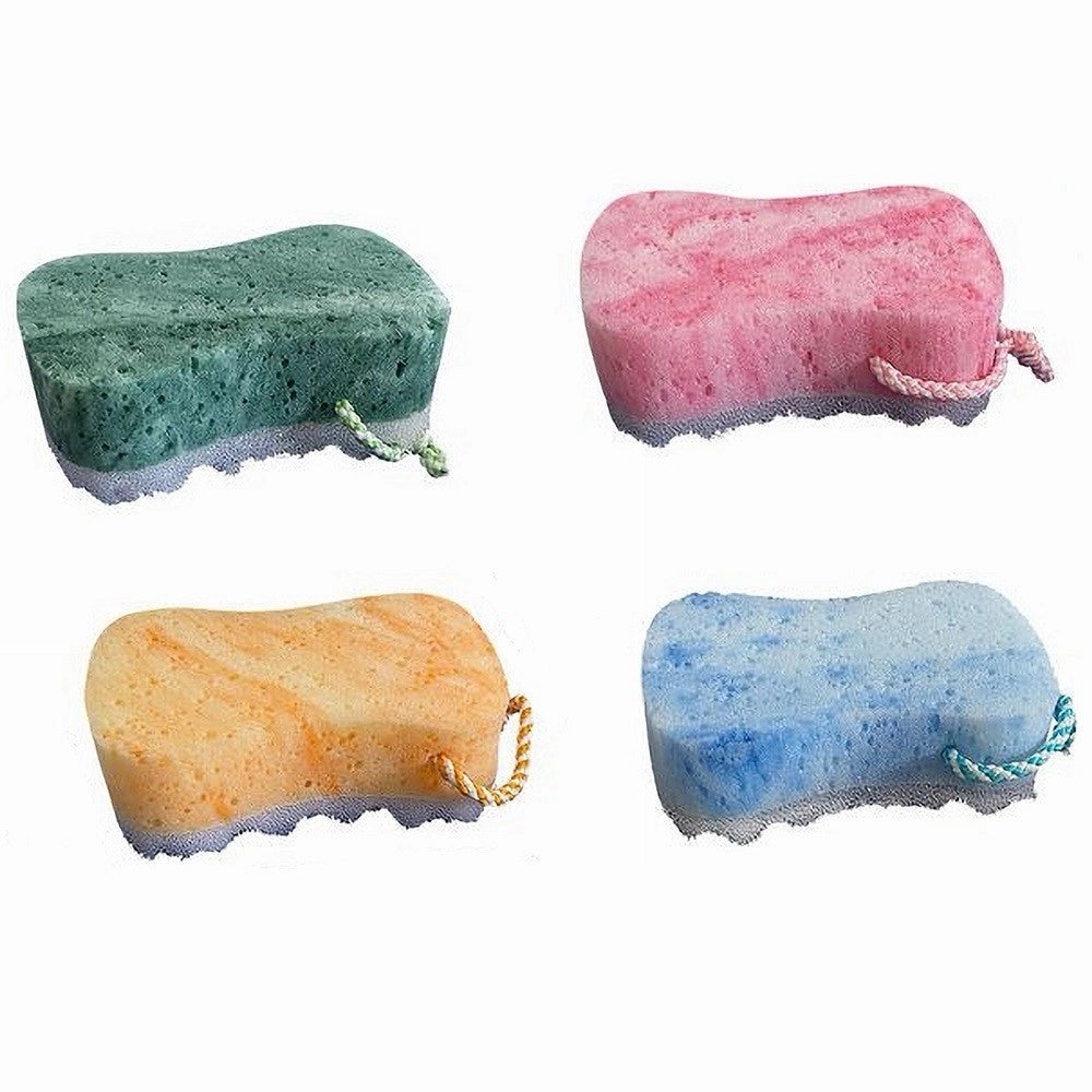 Trade Shop - Spugna Corpo Bagno Doccia Con Effetto Cordino Morbida Massaggio Tonificante 79236 -