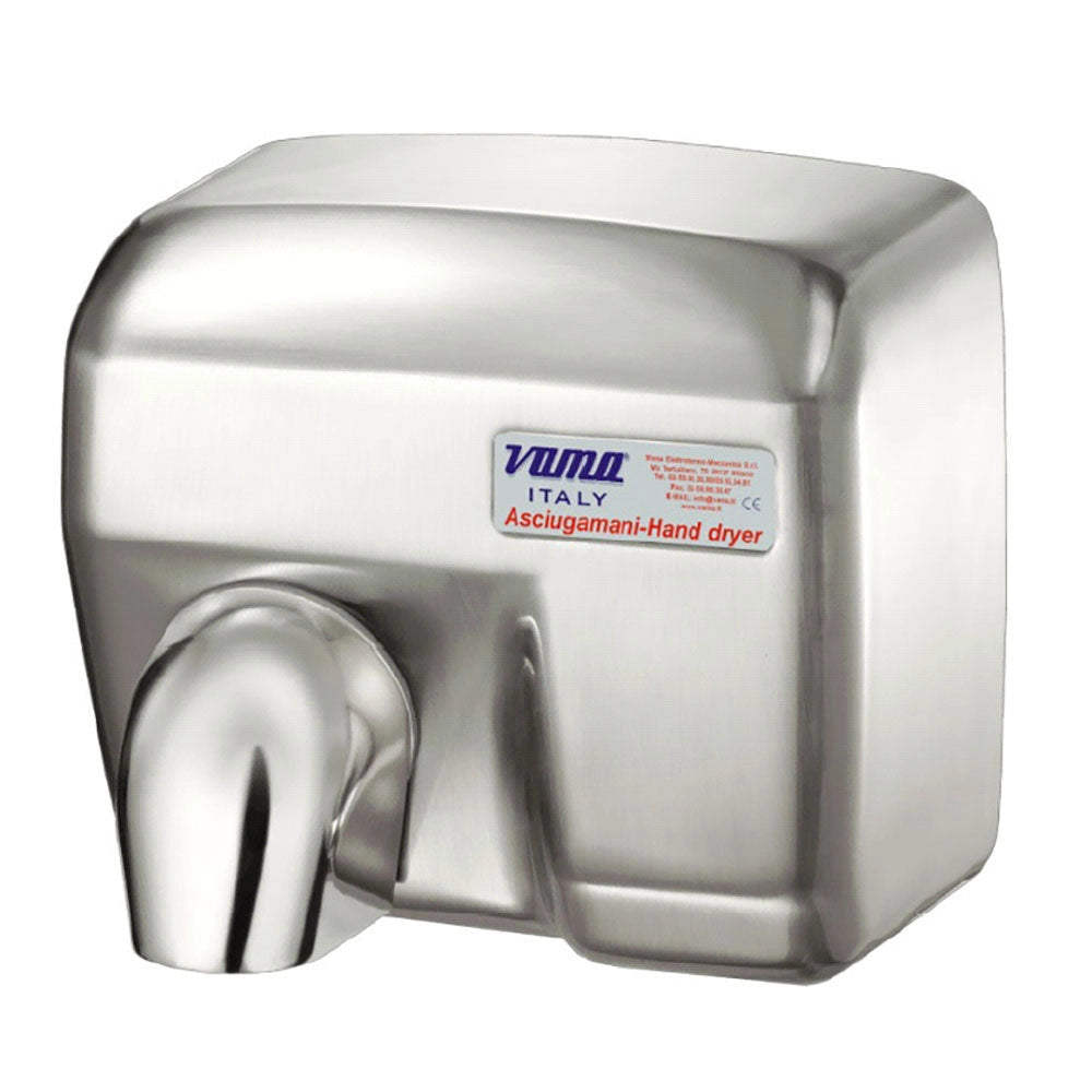 Asciugamani Elettrico Antivandalo con Fotocellula 2400W Vama Ariel SF Acciaio Inox Satinato