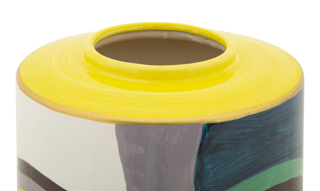 Vaso Piccassy Color Top Ø19x33 cm in Ceramica Multicolor