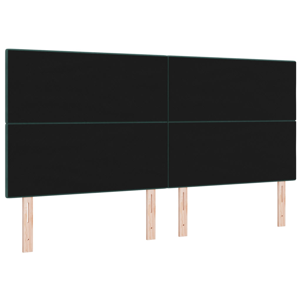Testiera LED  Verde Scuro 100 cm Velluto